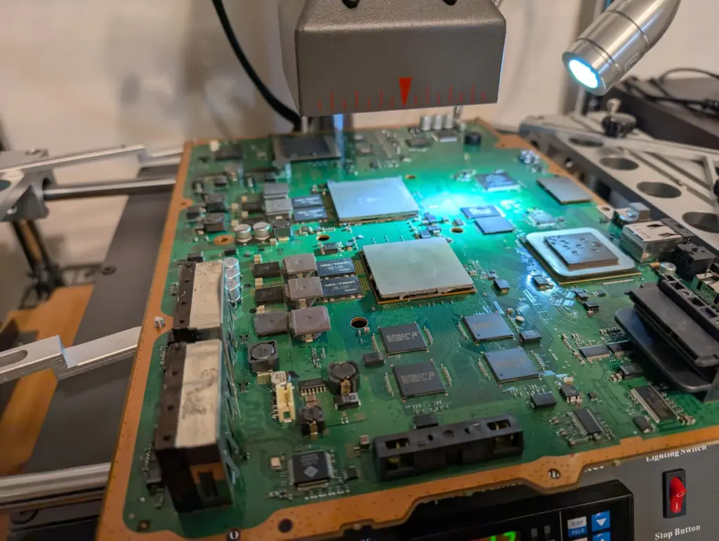 PS3のYLOD修理時の様子