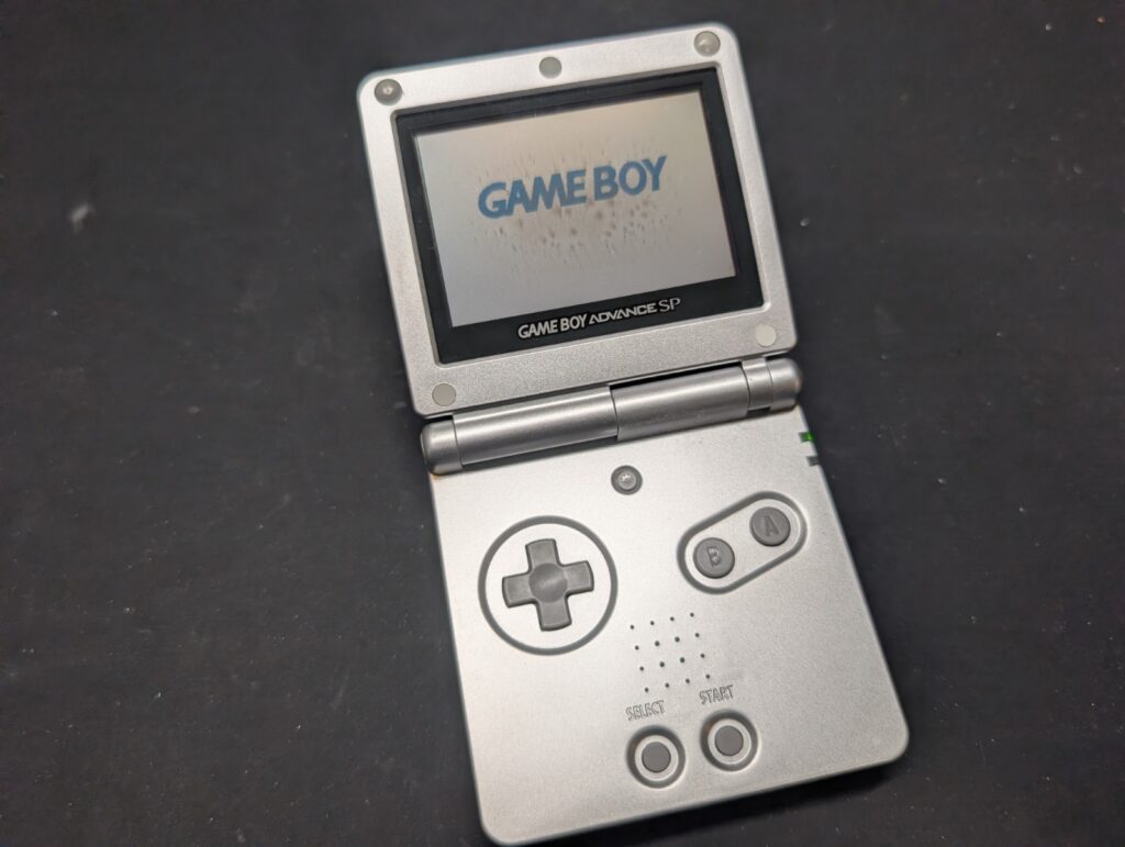 画面に黒いシミがあるGBASP