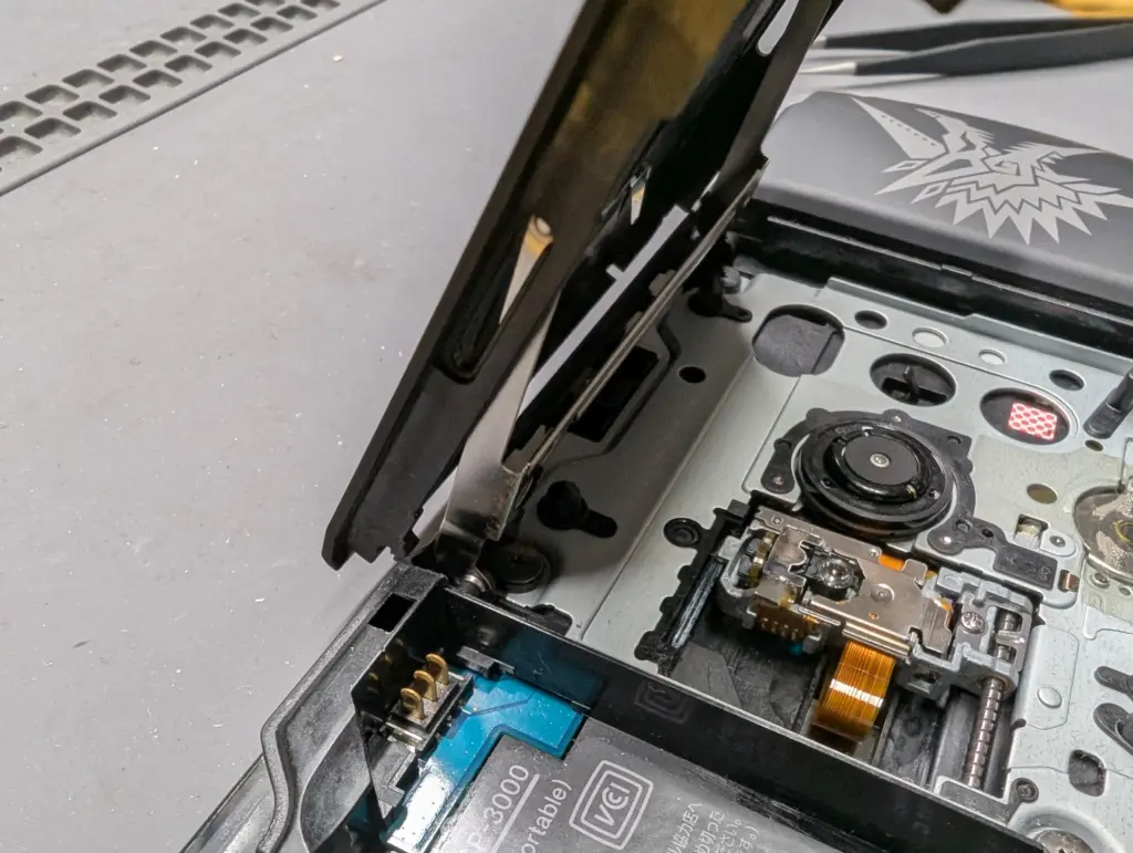 UMD（ゲームソフト）の読み込み不良が発生しているPSPの写真