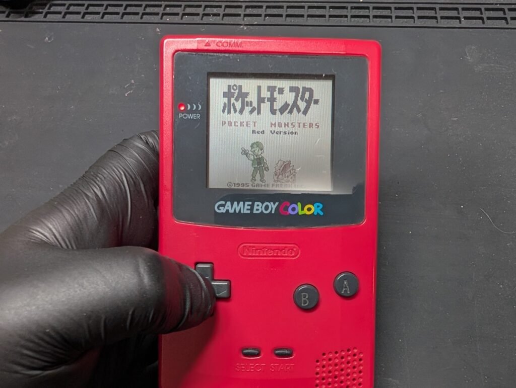 ゲームボーイカラーのビネガーシンドローム修理時の写真