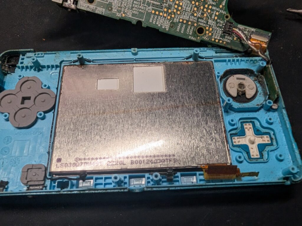 3DSのタッチパネル交換時の写真