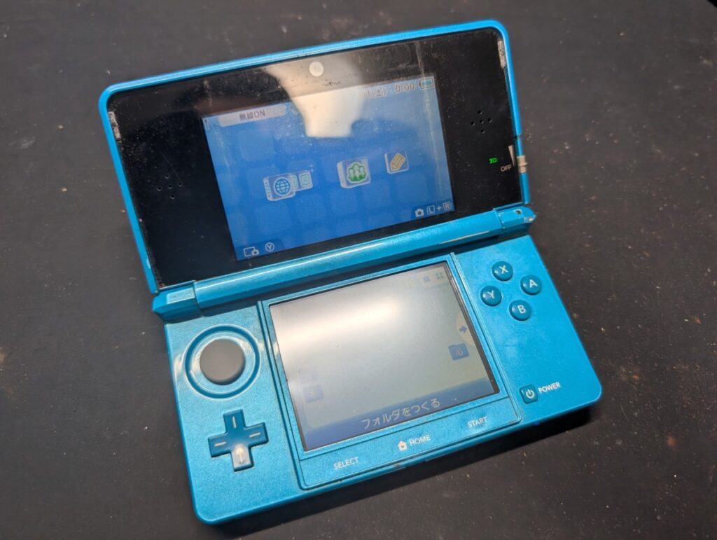 3DSのLRボタン交換時の写真