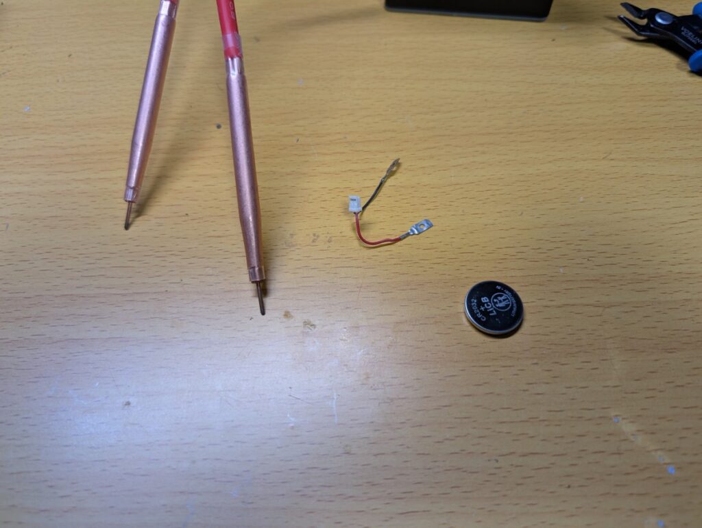 電池交換時の写真