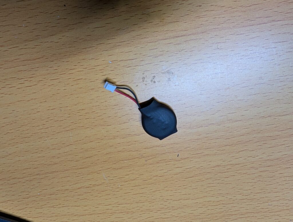 電池交換時の写真