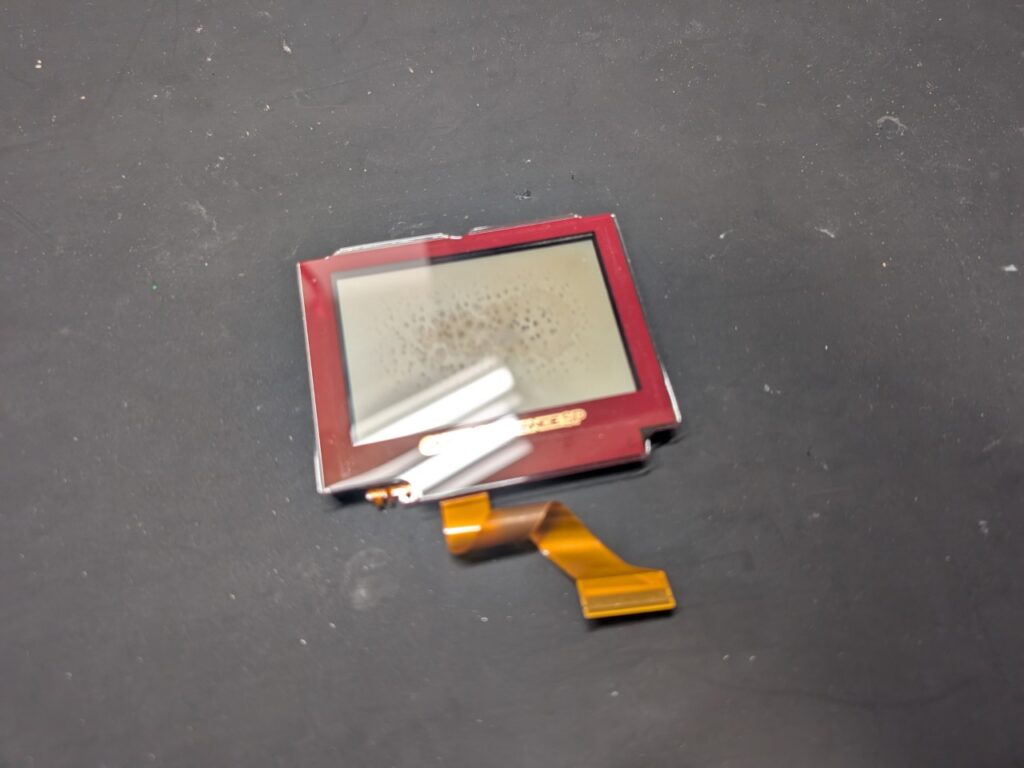 GBASPの液晶修理時の写真