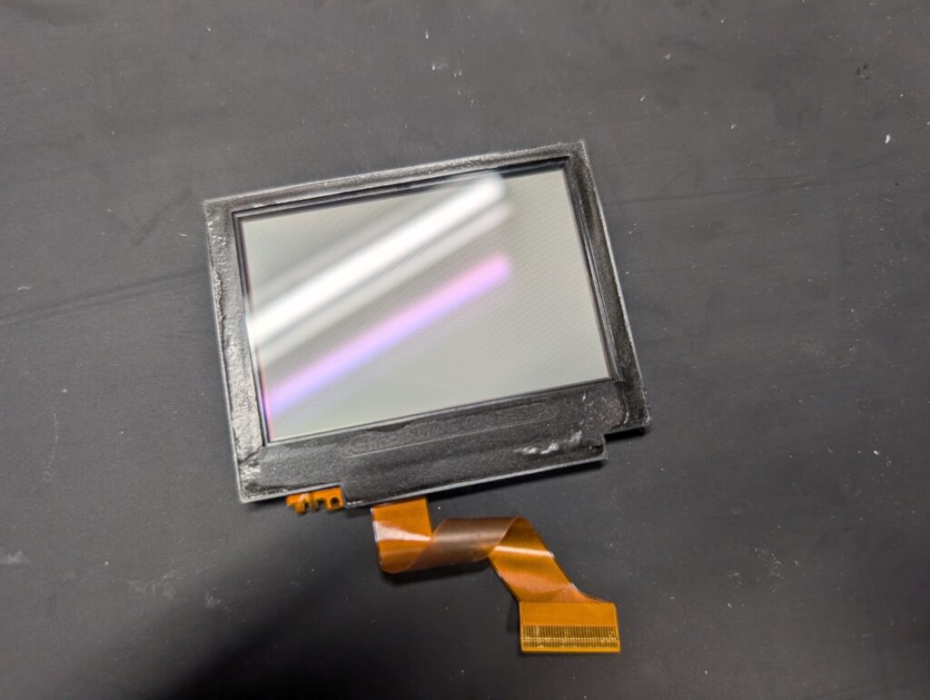 GBASPの液晶修理時の写真