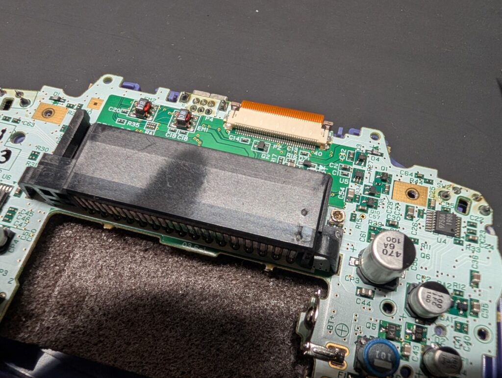 GBAの液晶交換時の写真