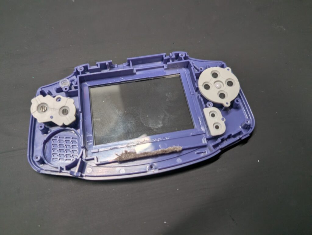 GBAの液晶交換時の写真
