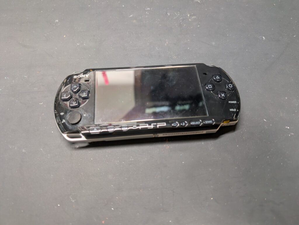 起動できないPSP3000の写真