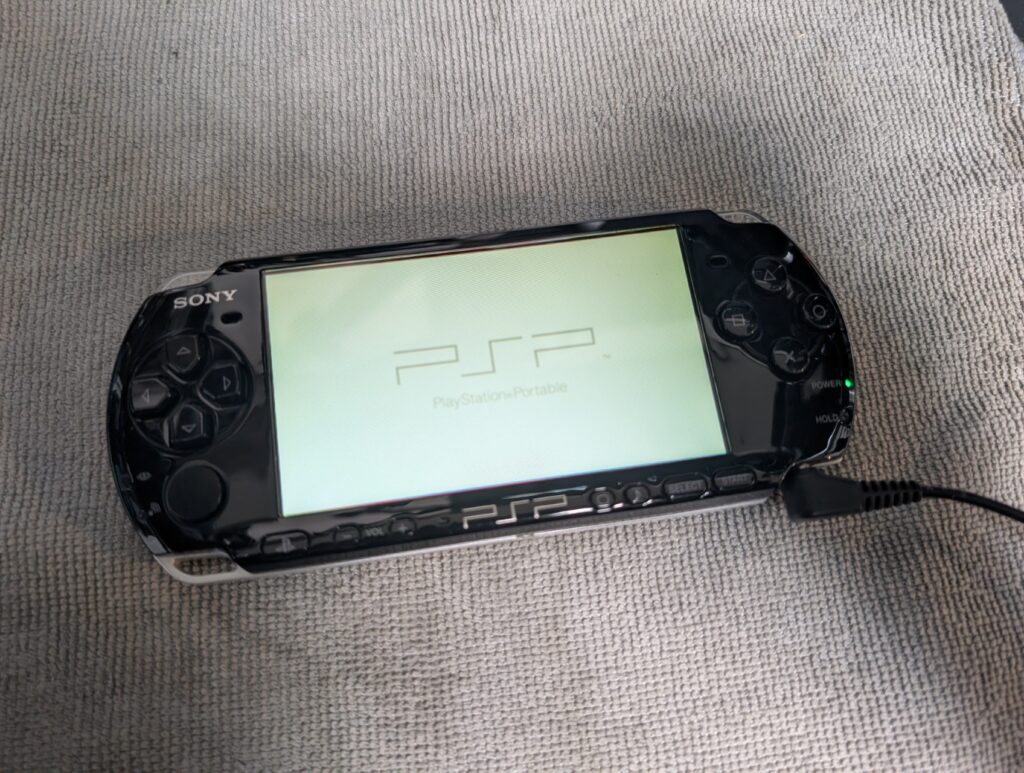 PSP-3000の動作点検時の写真