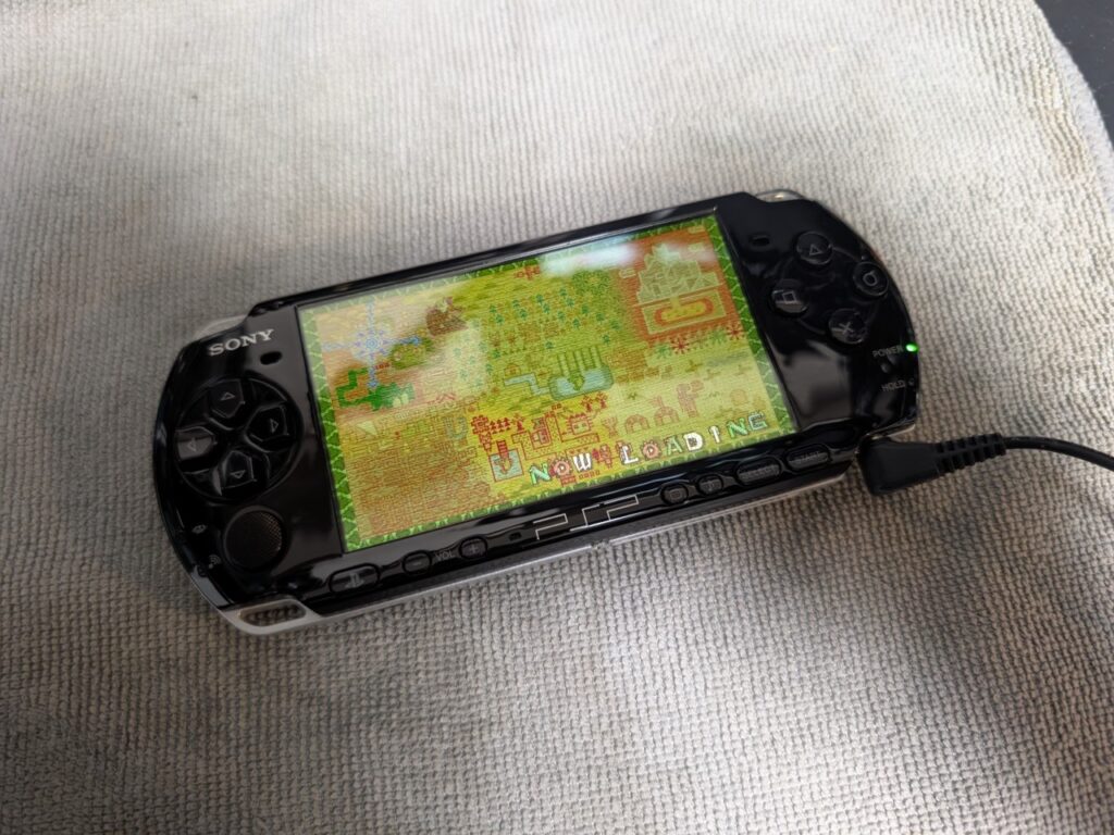 PSP-3000の動作点検時の写真