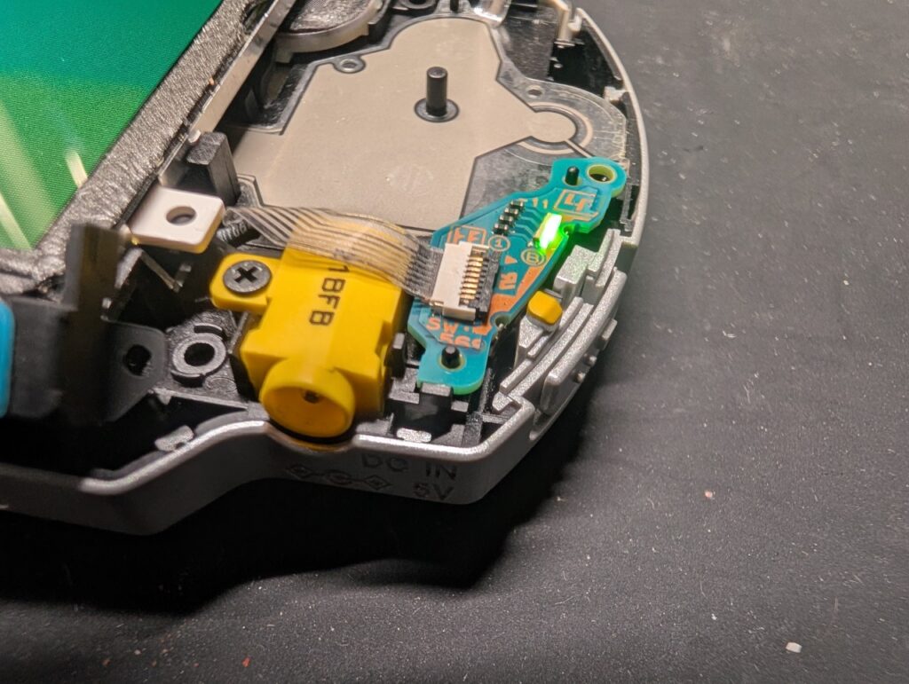 PSP-3000の動作点検時の写真