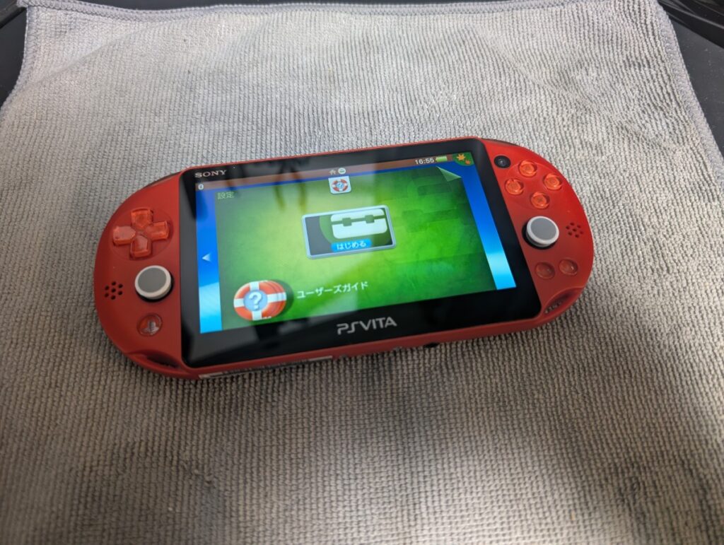 PSvitaの動作点検時の写真