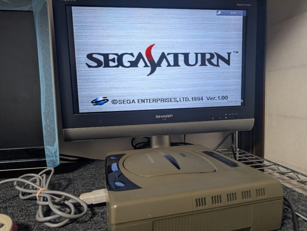 セガサターンの起動画面