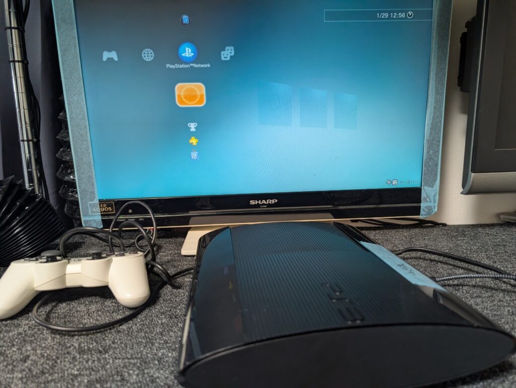 CECH-4300Cの映像が出力されない故障を修理後の点検時の写真