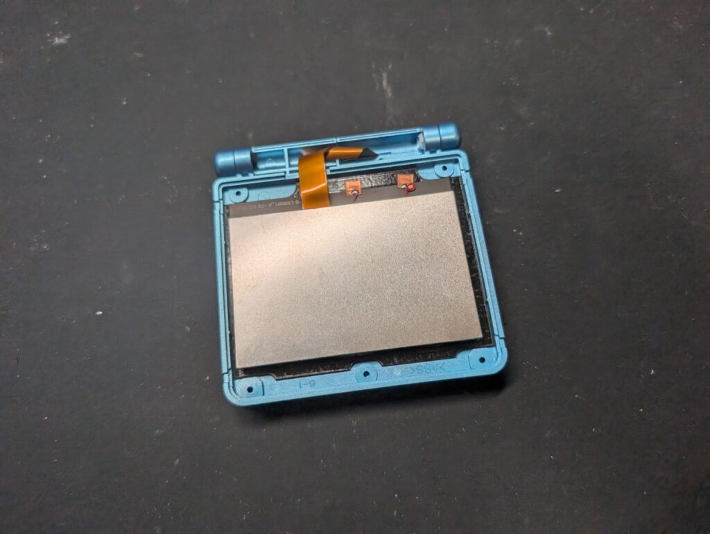 GBASPにIPS液晶を取り付け時の写真