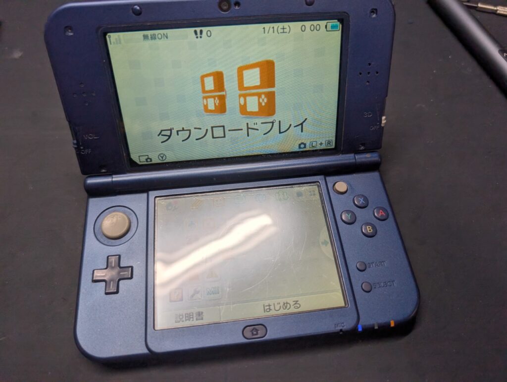 NEW3DSLLの動作点検時の写真