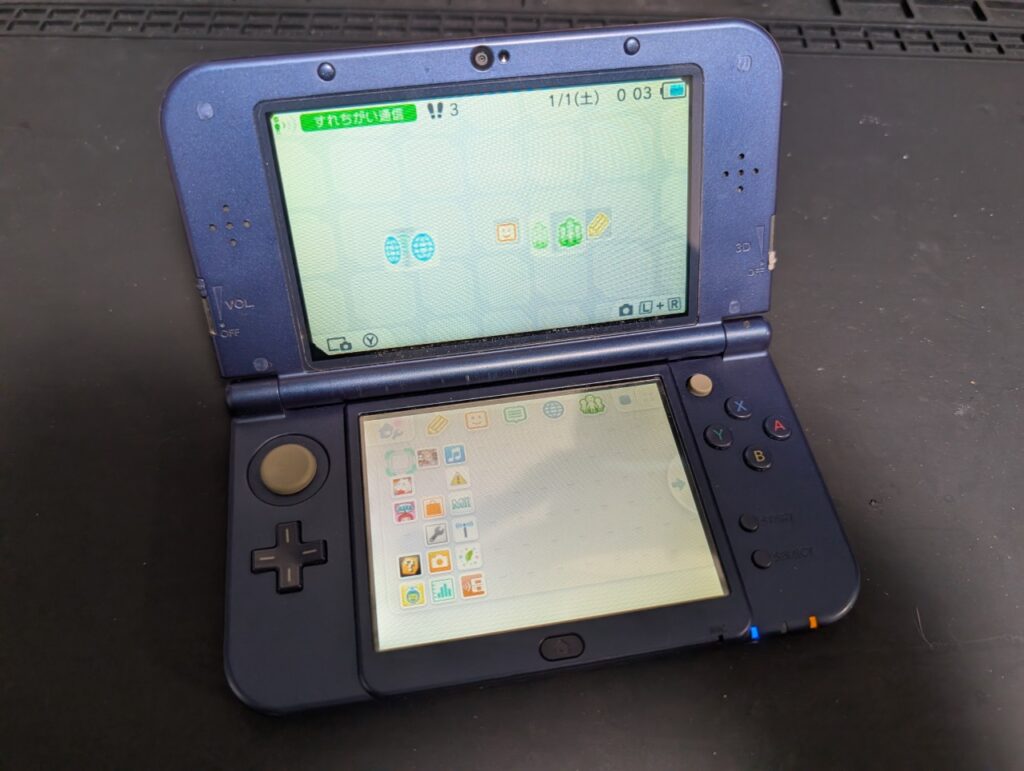 NEW3DSLLの動作点検時の写真