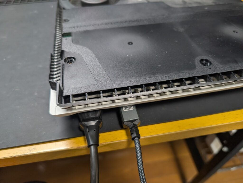 CUH-7000の修理後の動作点検時の様子