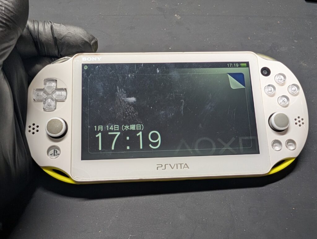 PCH-2000のボタン修理後の動作点検時の写真