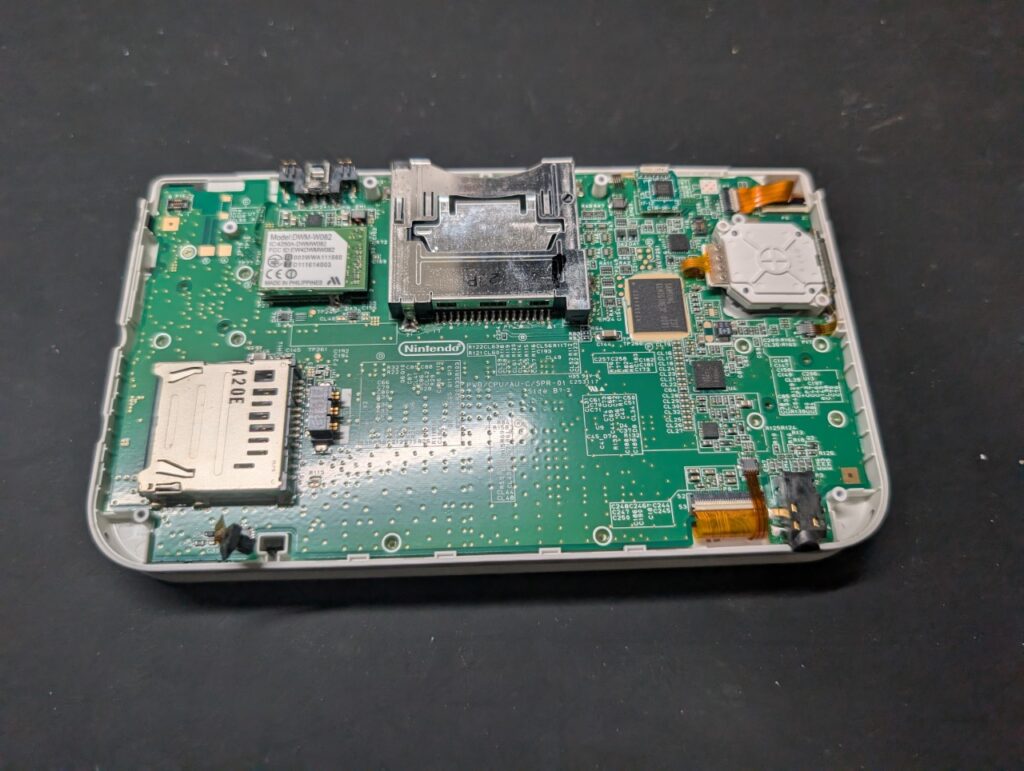 画面交換後の組み立て時の写真