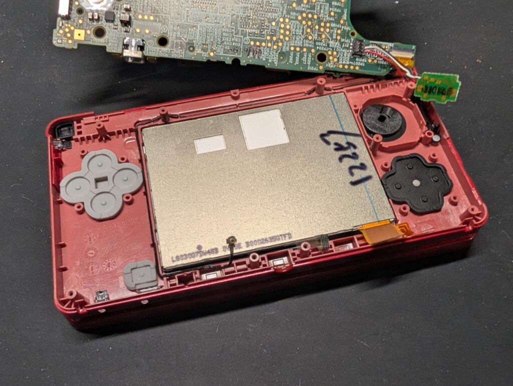 下液晶交換時の写真