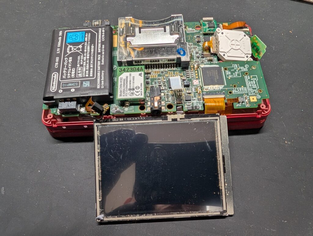 下液晶交換時の写真