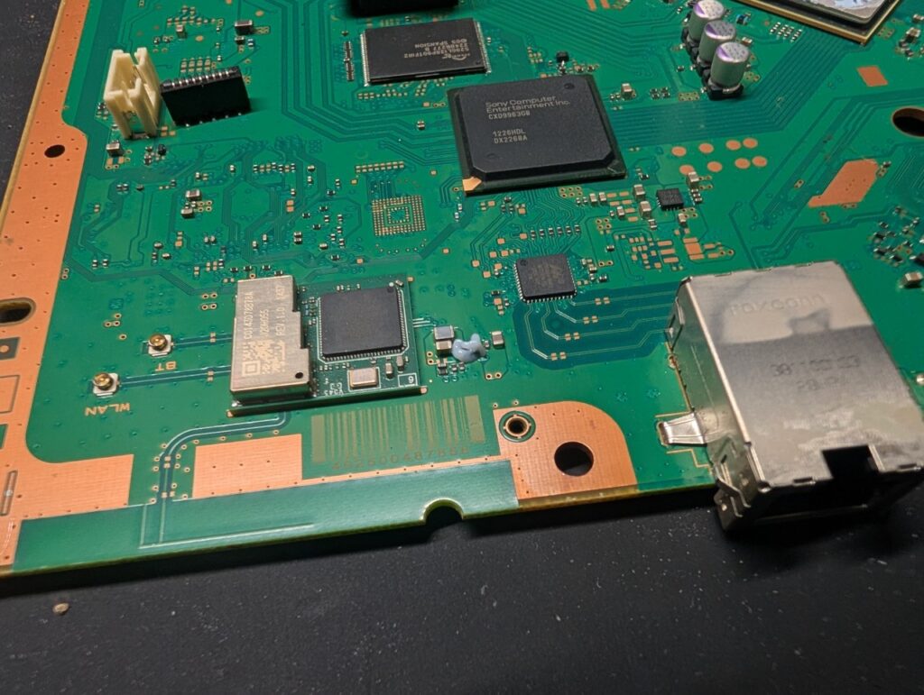 CECH-4000のアップデートエラー修理時の写真