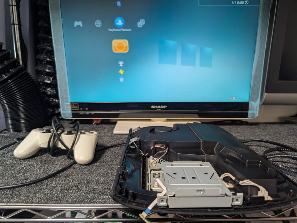 CECH-4000のアップデートに成功してXMBが表示している時の写真