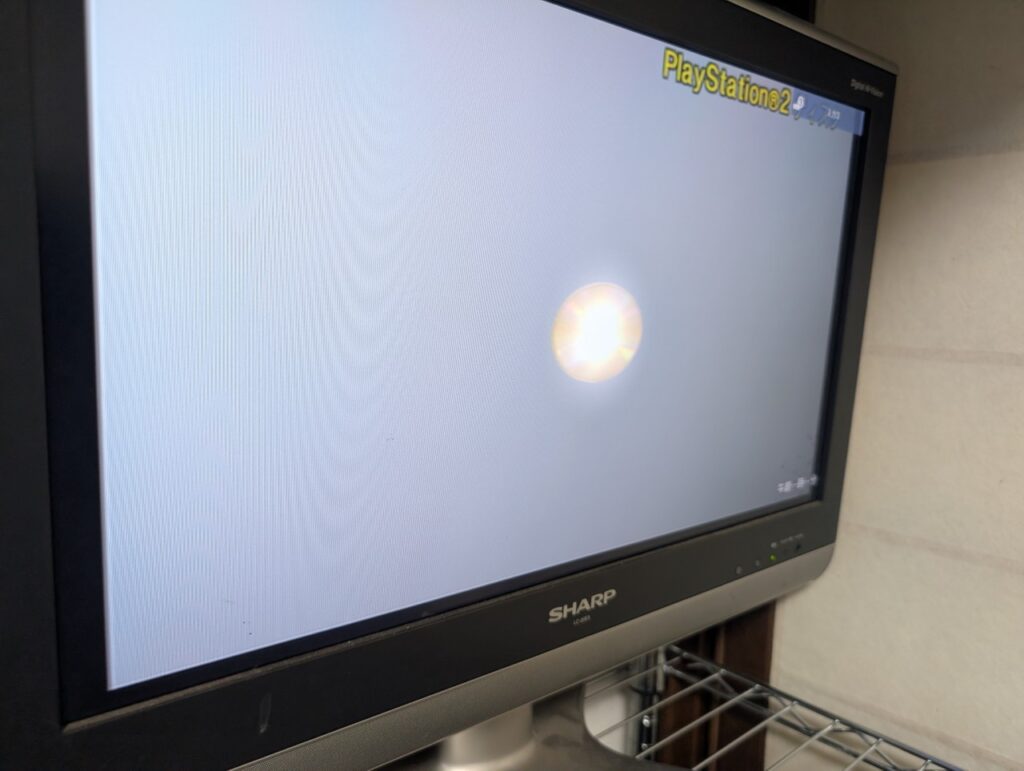 SCPH-70000のトレイ開閉センサー修理後の動作点検の写真