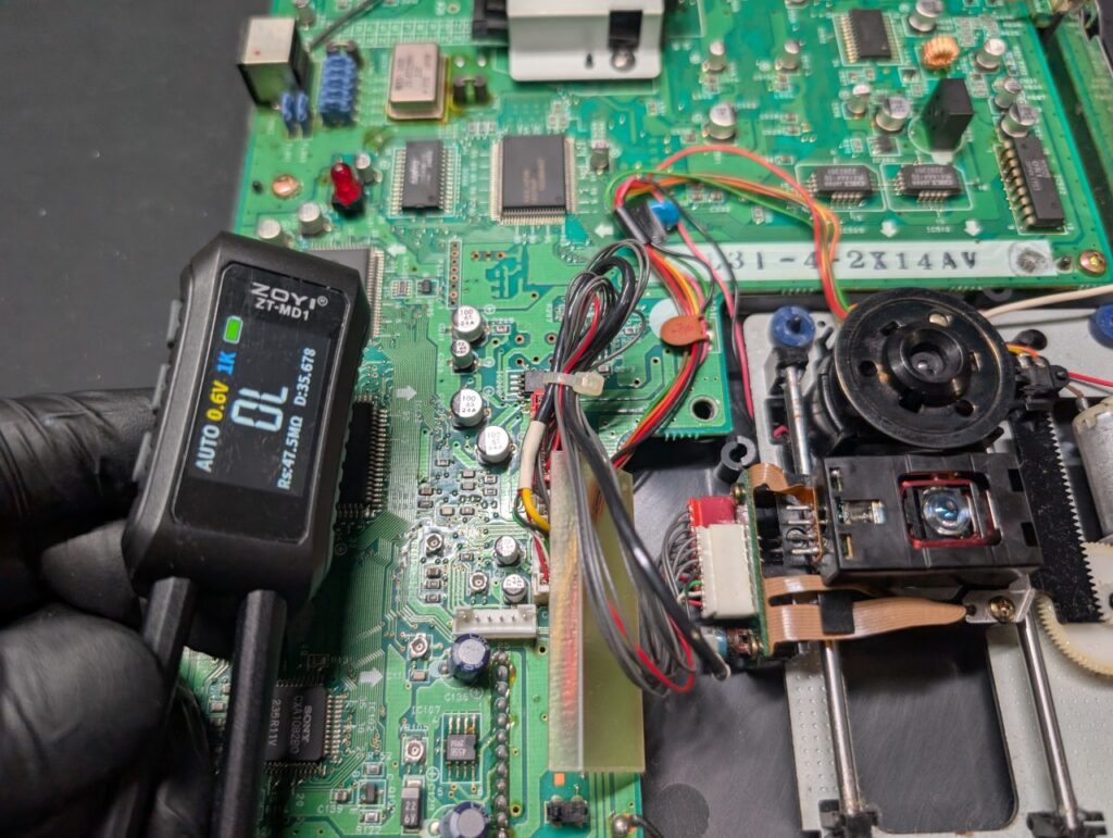 PCエンジンDUOの基板点検時の写真