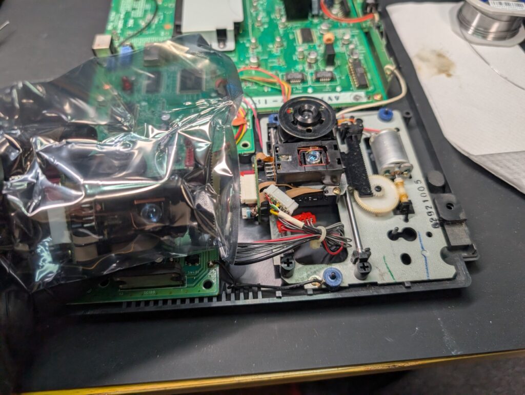 PCエンジンDUOのピックアップレンズの写真