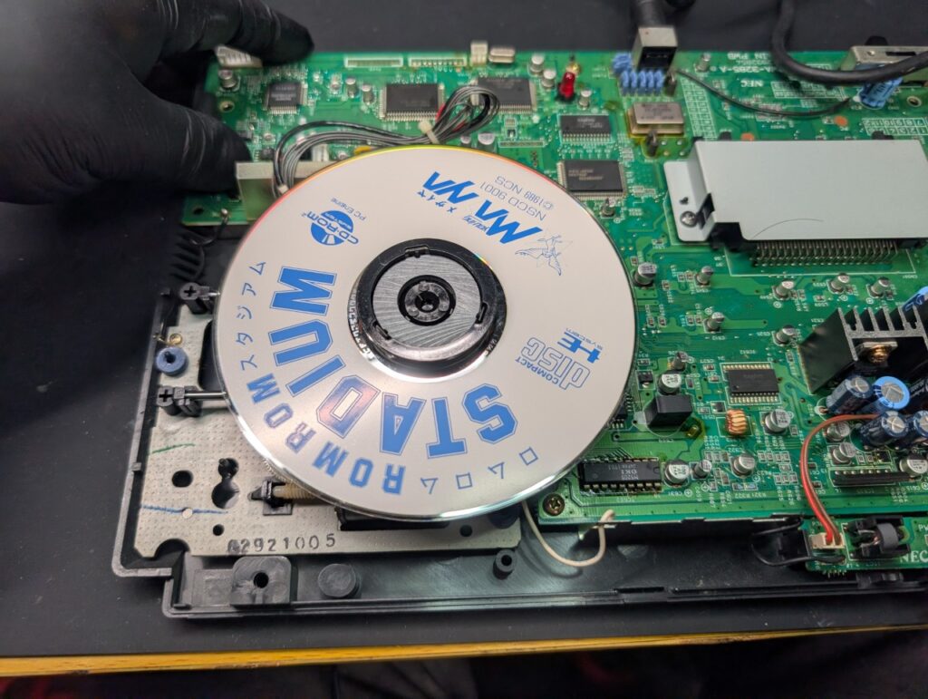 PCエンジンDUOの動作点検時の写真