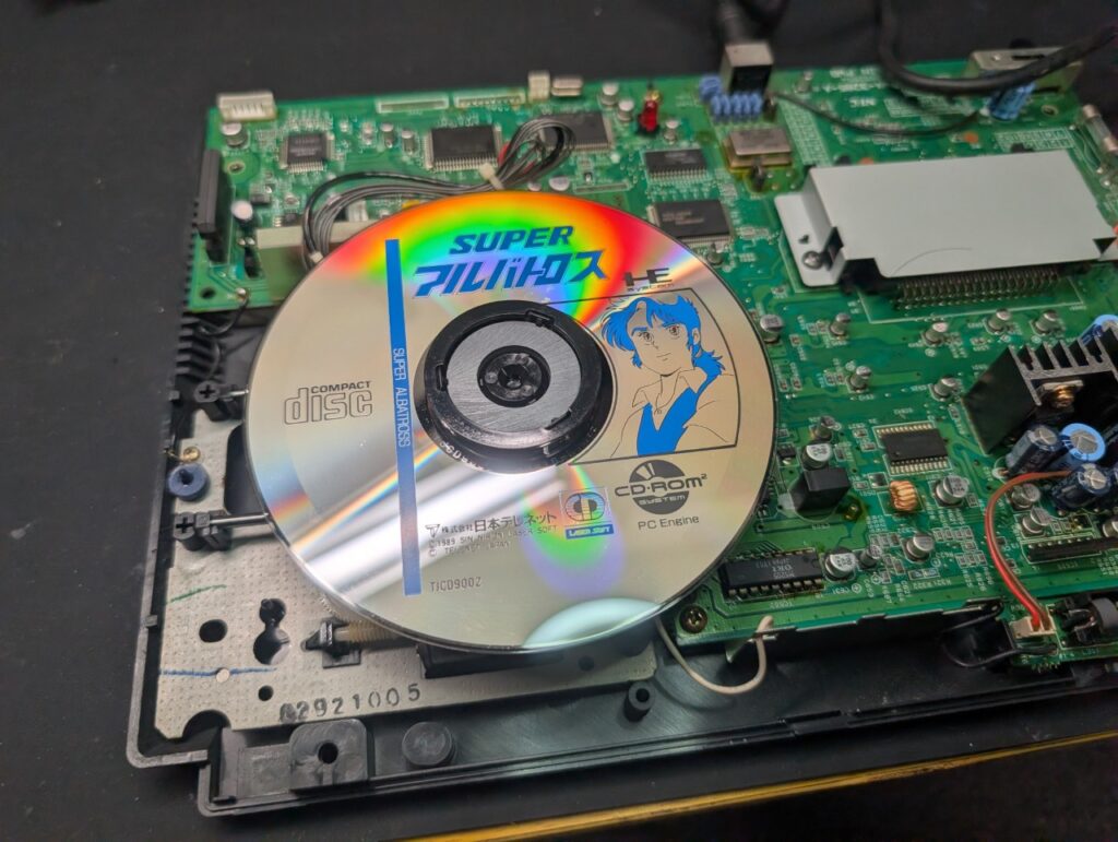 PCエンジンDUOの動作点検時の写真