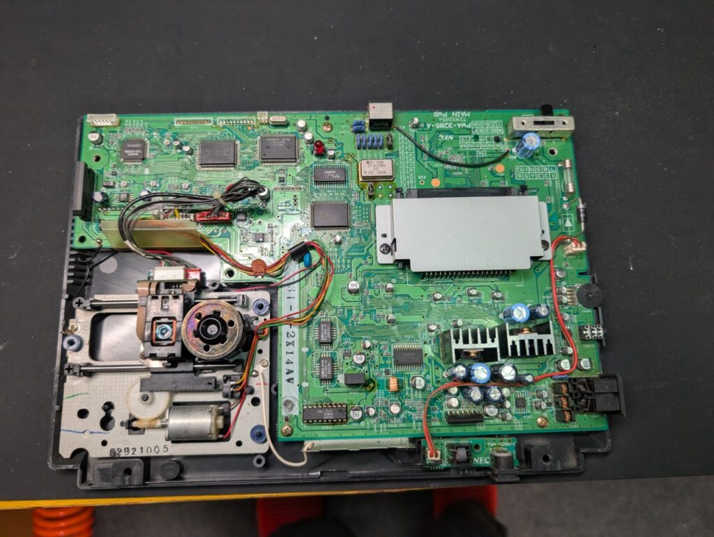 PCエンジンDUOの動作点検時の写真