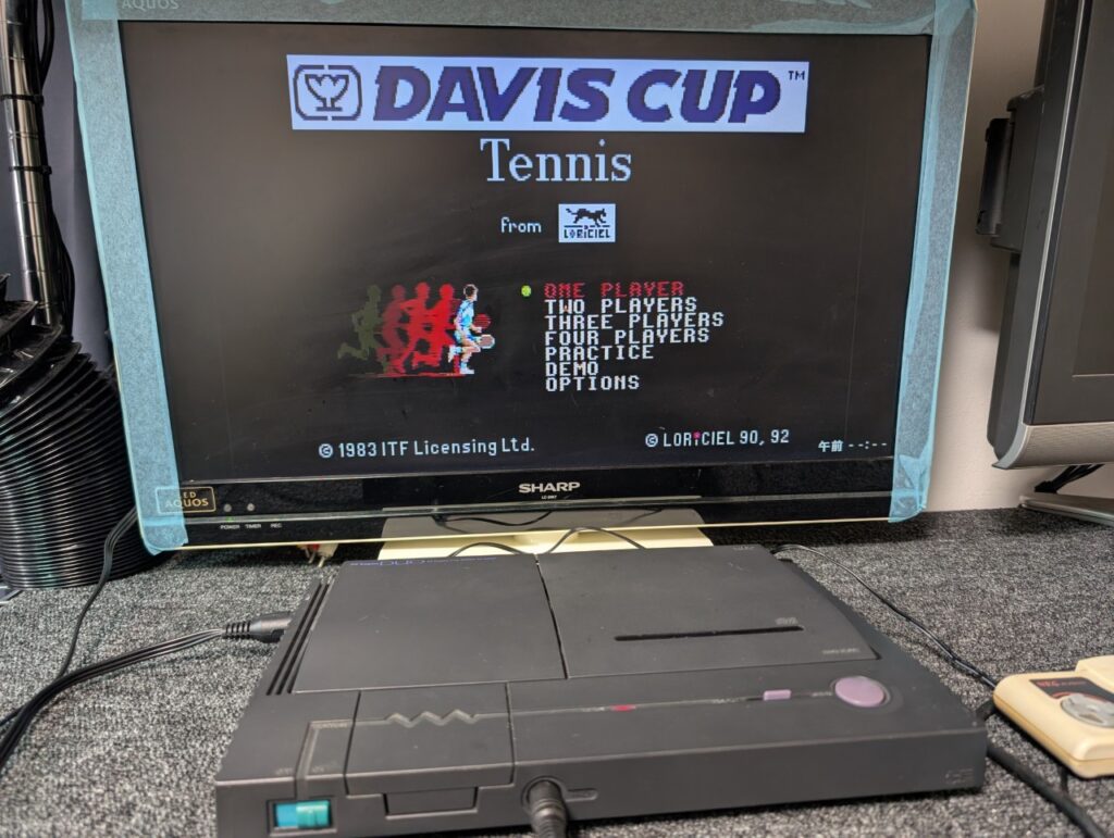 PCエンジンDUOの動作点検時の写真