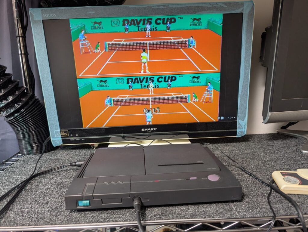 PCエンジンDUOの動作点検時の写真