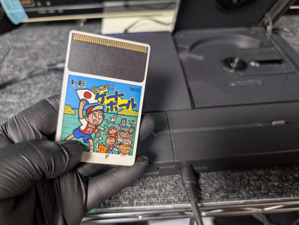 PCエンジンDUOの動作点検時の写真