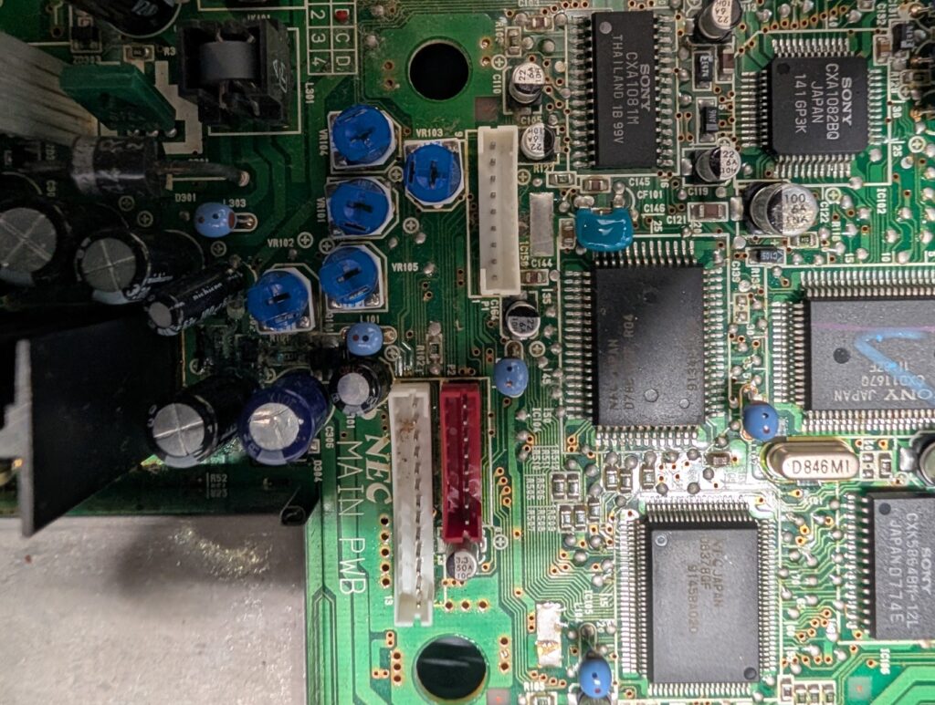 スーパーCD-ROM2のメイン基板の写真