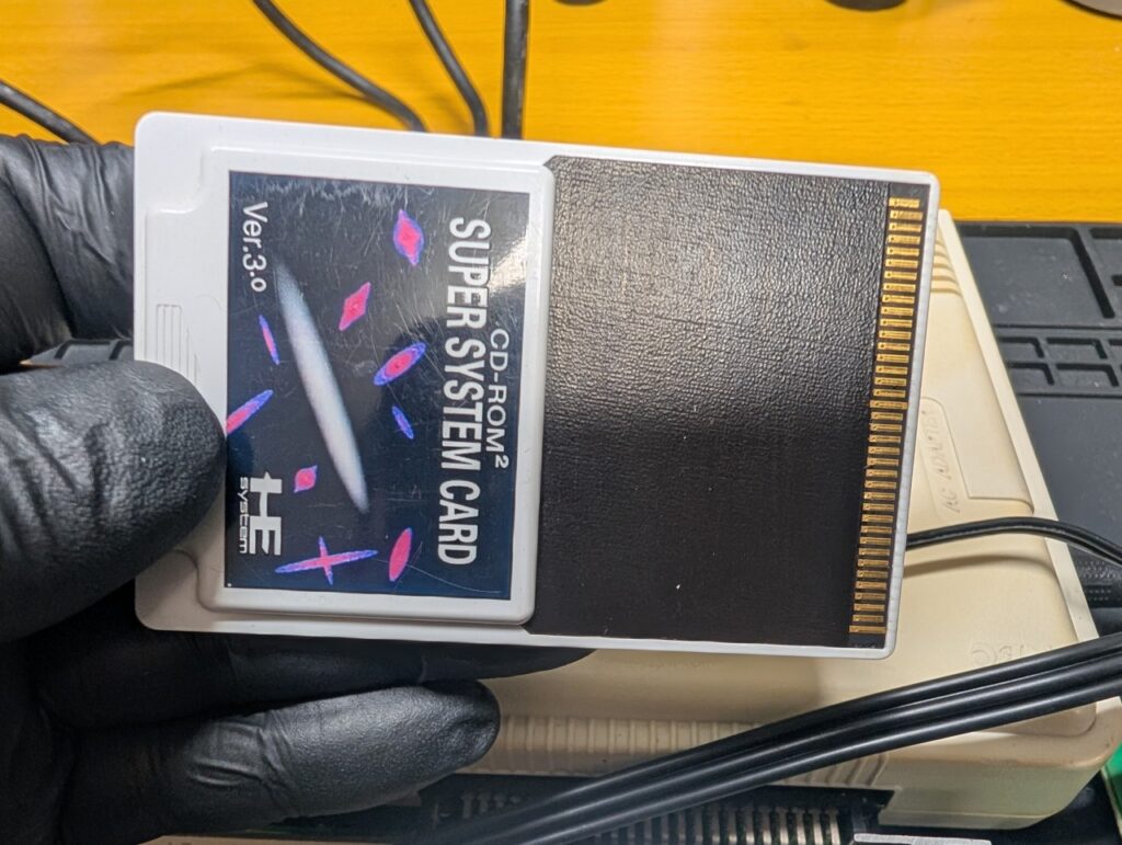 スーパーCD-ROM2のシステムカードの写真
