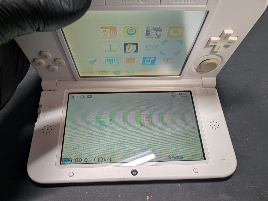 3DSLLの起動点検時の写真