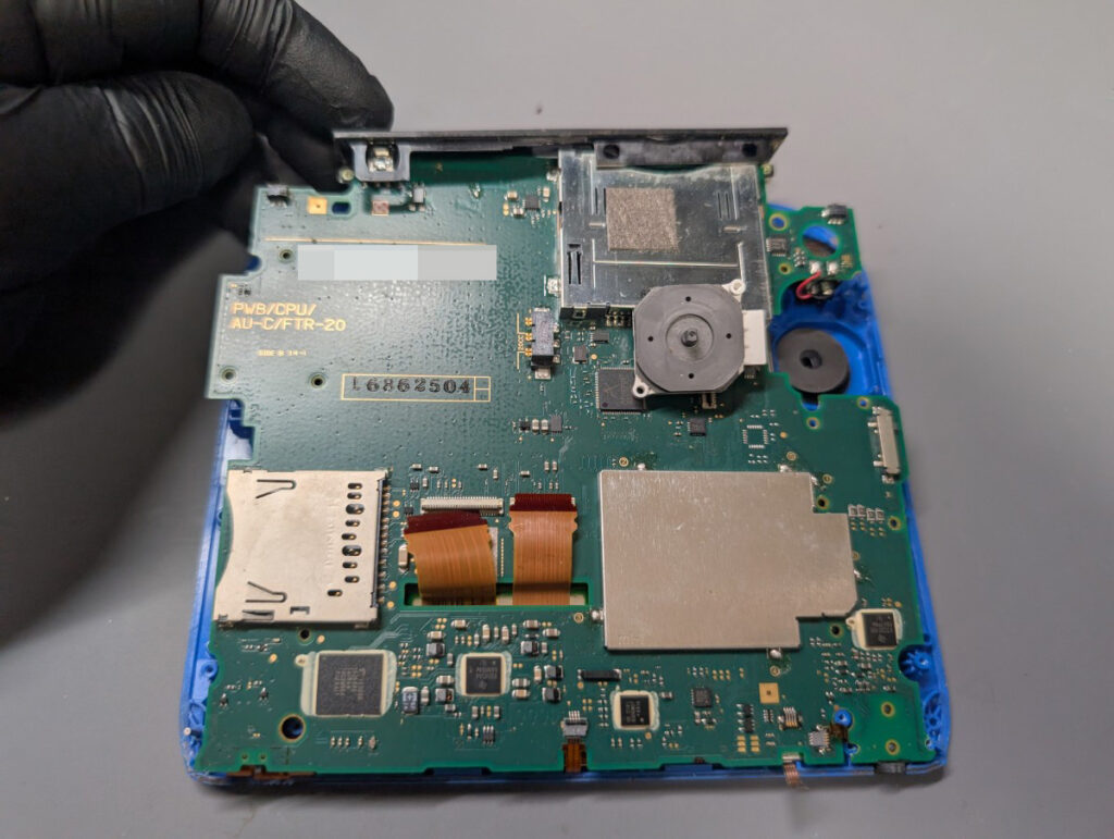 基板取り外し時の写真