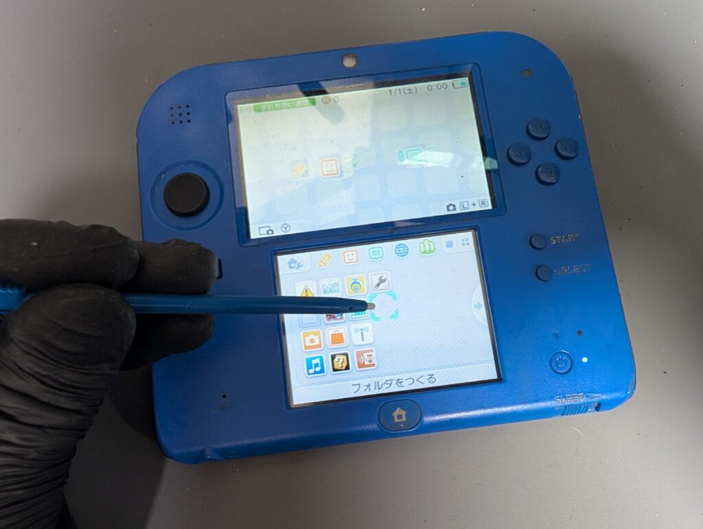 2DSの最終動作確認時の写真