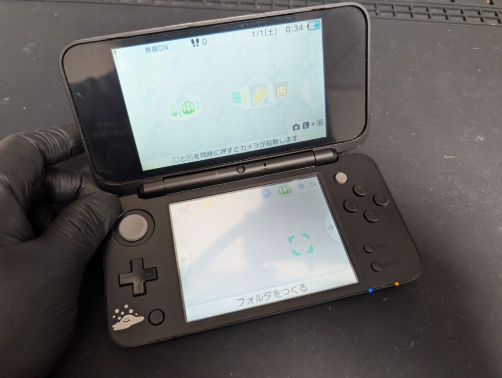 2DSLLの修理後の動作点検時の写真