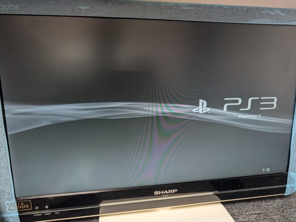 CECHA00の基板修理後の動作確認時の写真