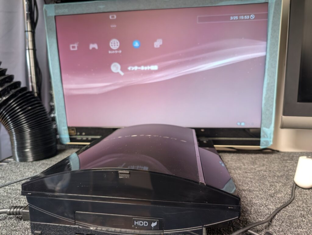 CECHA00の基板修理後の動作確認時の写真