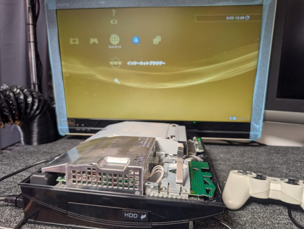 RSX交換後の動作確認の写真
