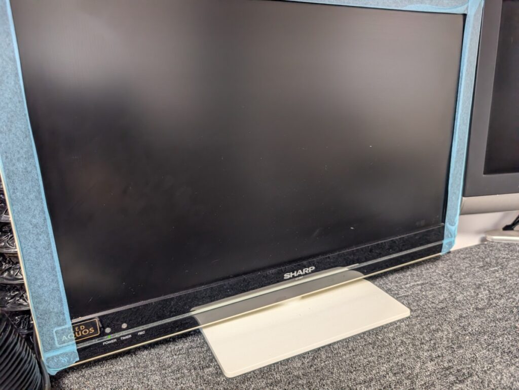 PS3と接続中のモニター画面