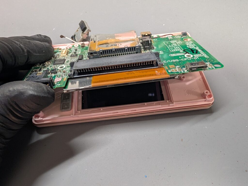 DS Liteの基板取外し時の写真