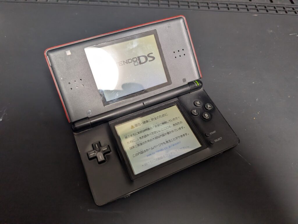 DS Liteの動作確認時の写真